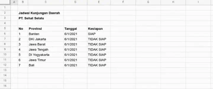 Drag cell aktif di Excel