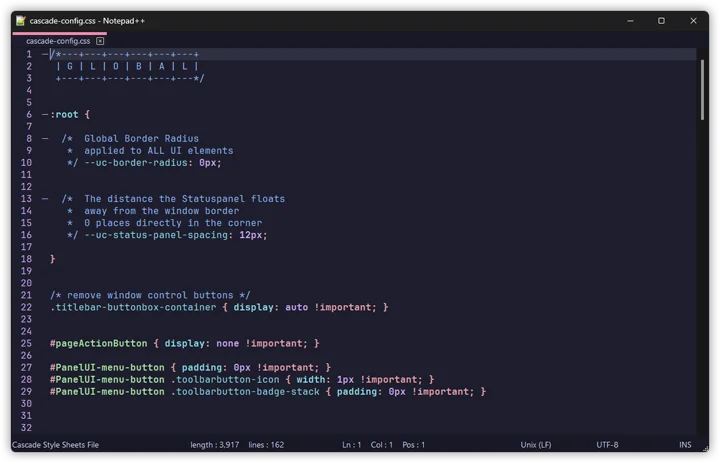 Catppuccin theme for Notepad++