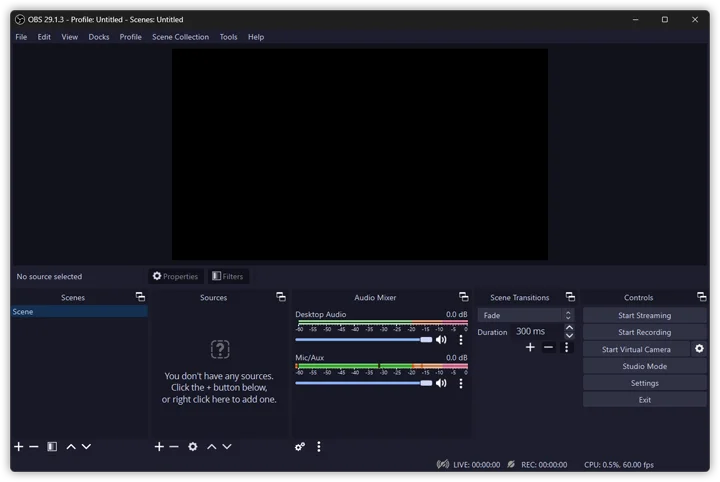 Catppuccin theme for OBS Studio