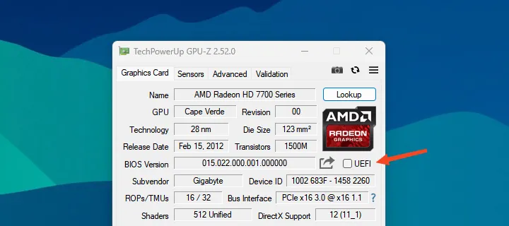 GPU tanpa firmware UEFI